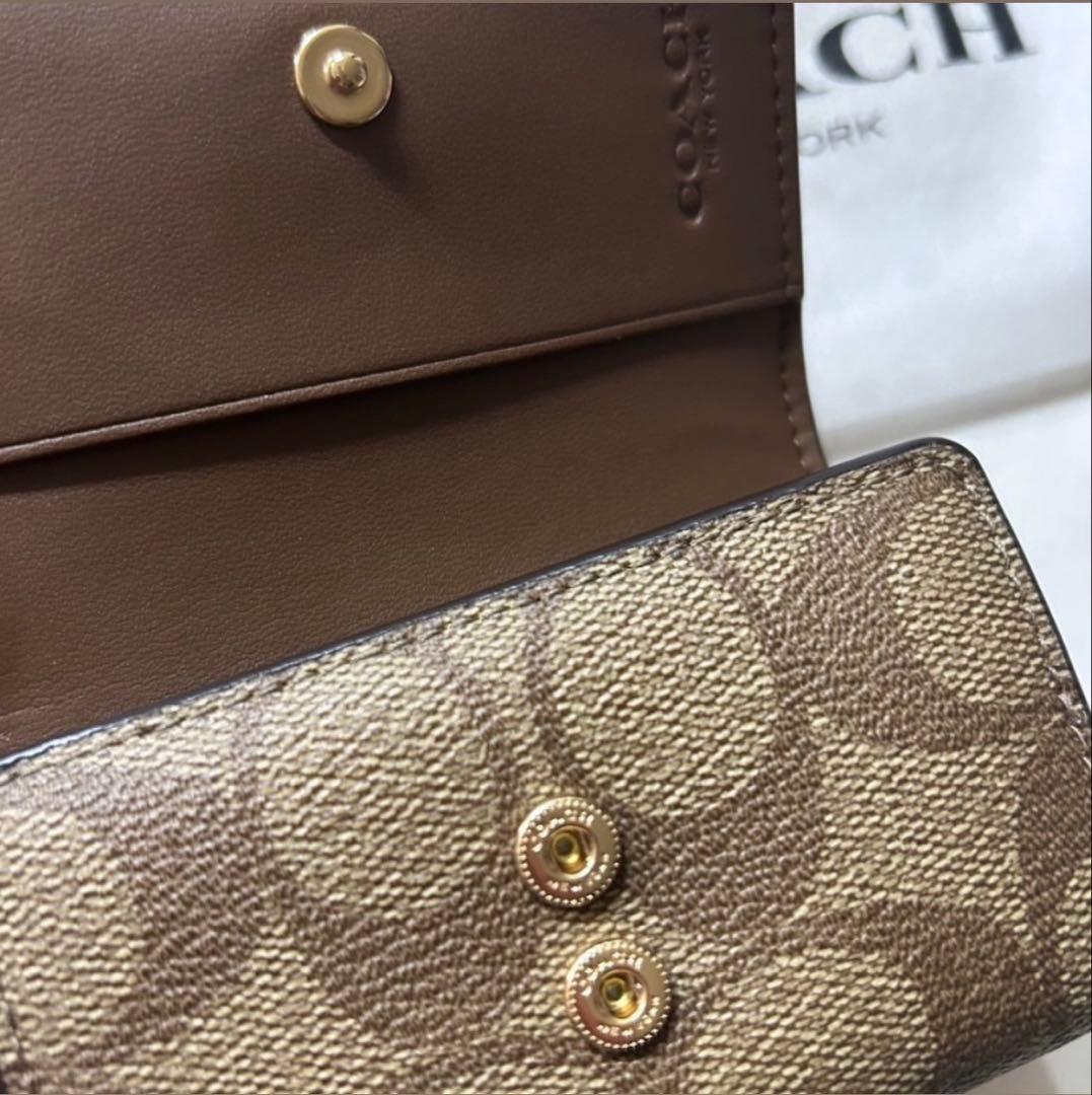 COACH キーケース 5連 ブラウン 新品