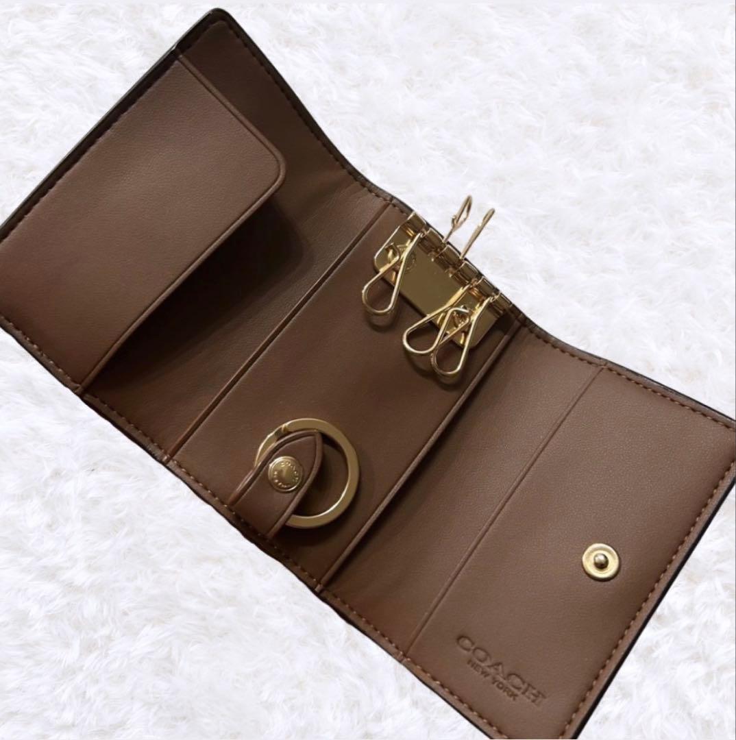 COACH キーケース 5連 ブラウン 新品