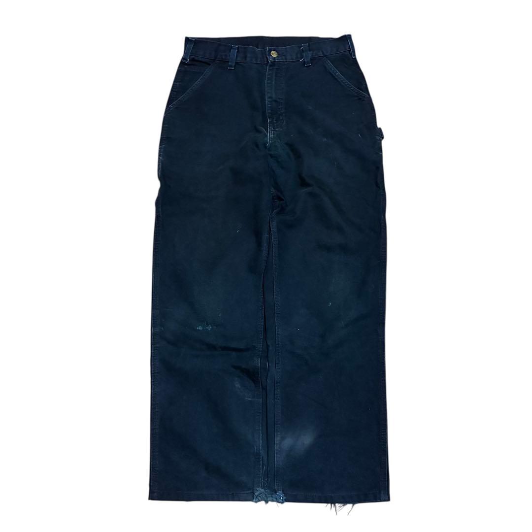 パンツ 00s carhartt black painter pants