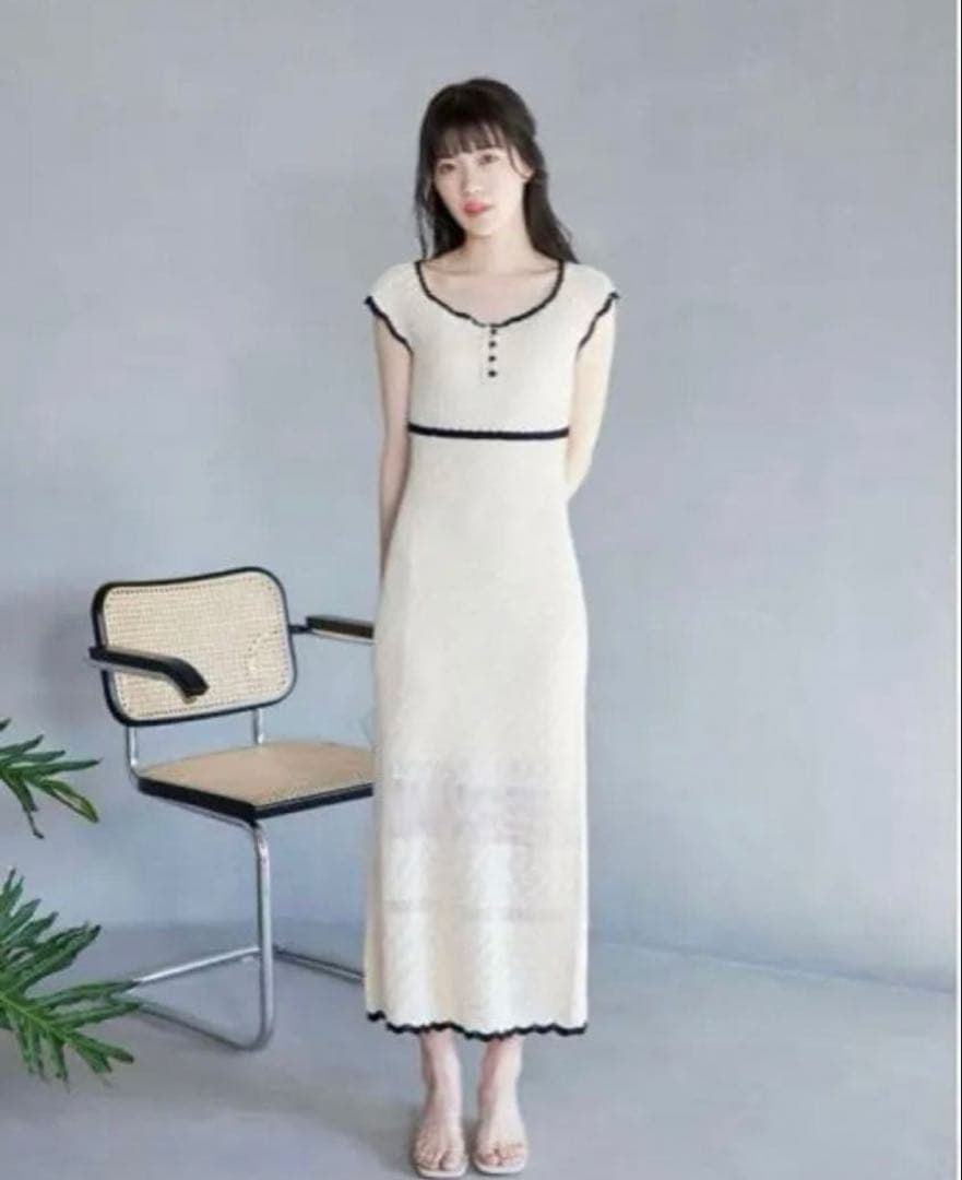 ROUGE フリルスリーブ チェック柄ドレスまとめて 7点。