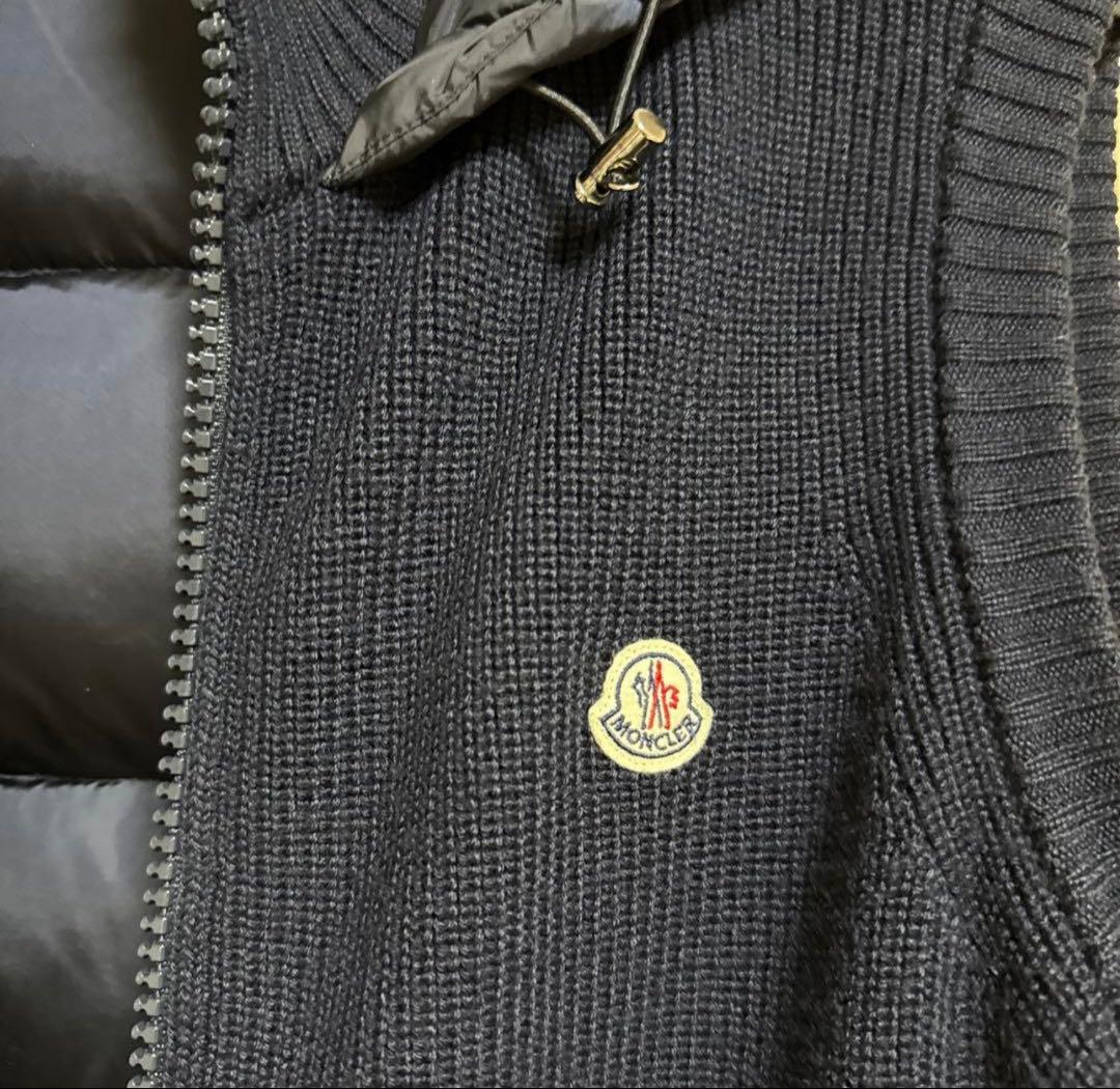 モンクレール　ダウンベスト　切替　切り替え　ハイブリッド