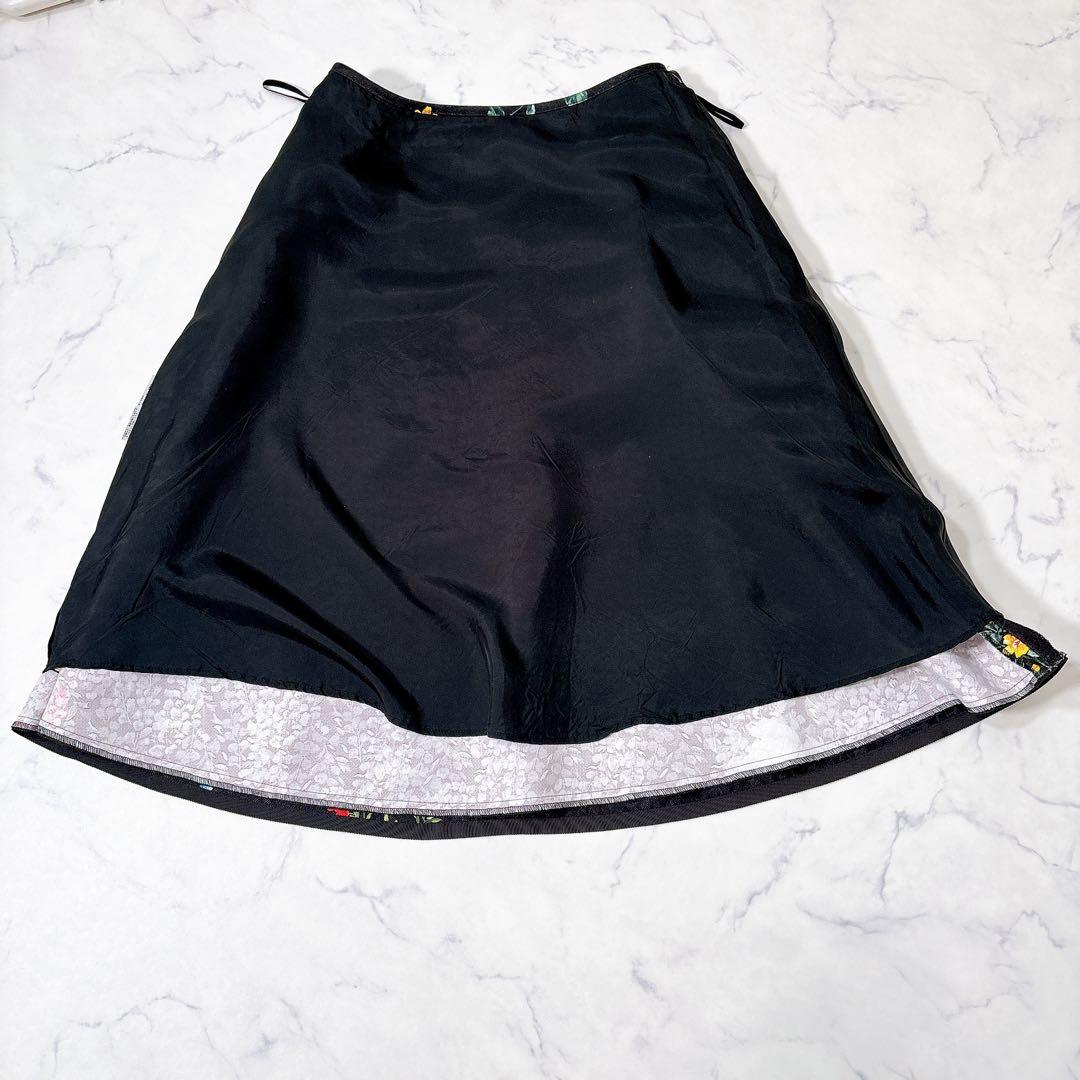 【カタログ掲載品】エムズグレイシー フレアスカート 40 フラワーモチーフ