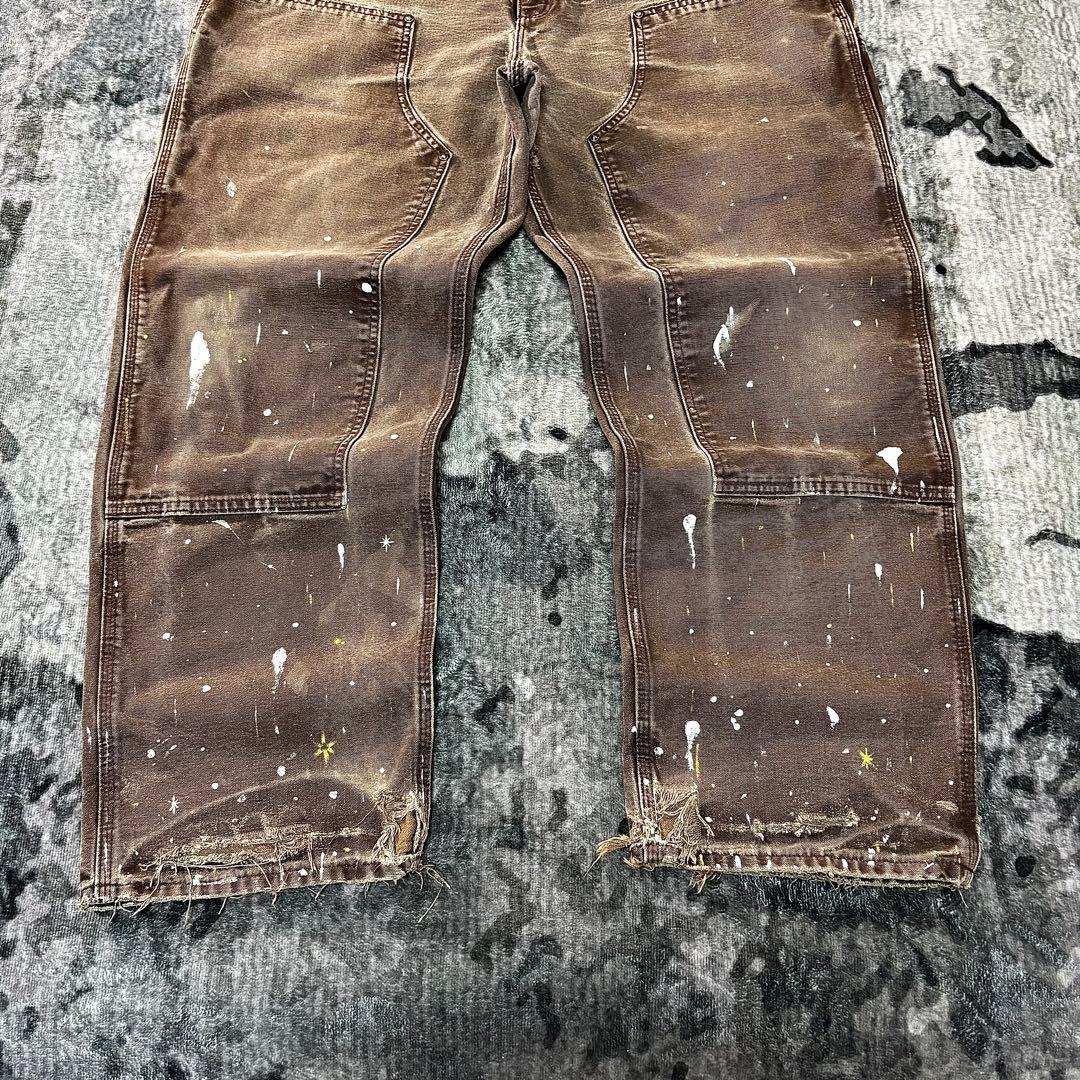 一点物 ペンキ加工 ゆるだぼ 鬼フェード 人気カラー ダック地 オーバーサイズ