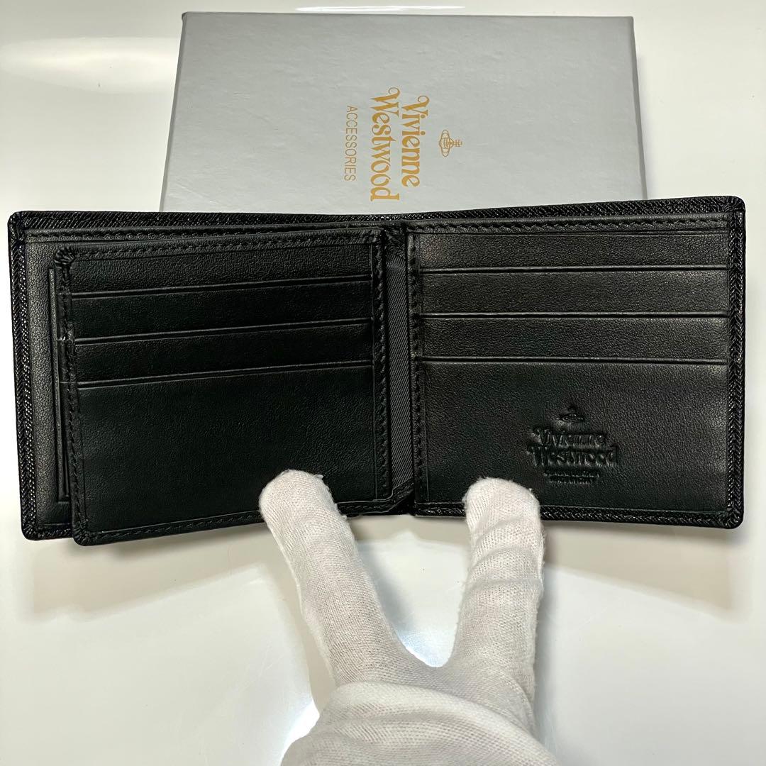 【新品未使用】Vivienne Westwood 二つ折り財布 ブラック 黒