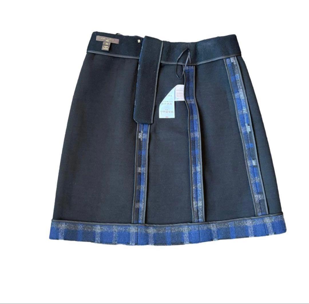 【LOUIS VUITTON】カシミヤチェックスカート