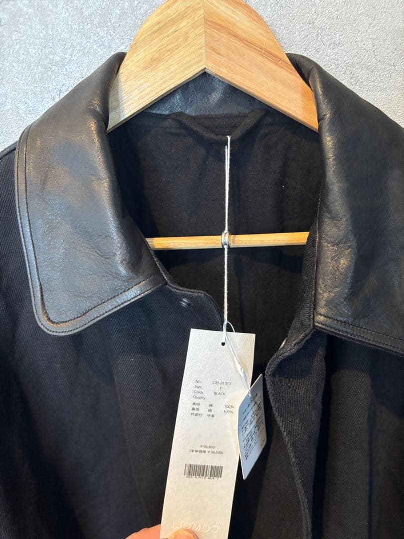 コモリcomoli デニムレザーワークジャケット　サイズ1 25AW 新品未使用