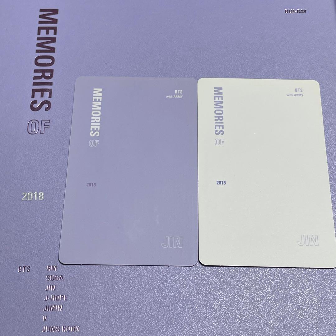 BTS 2018 Memories ジン　Blu-ray DVD トレカ　台紙付