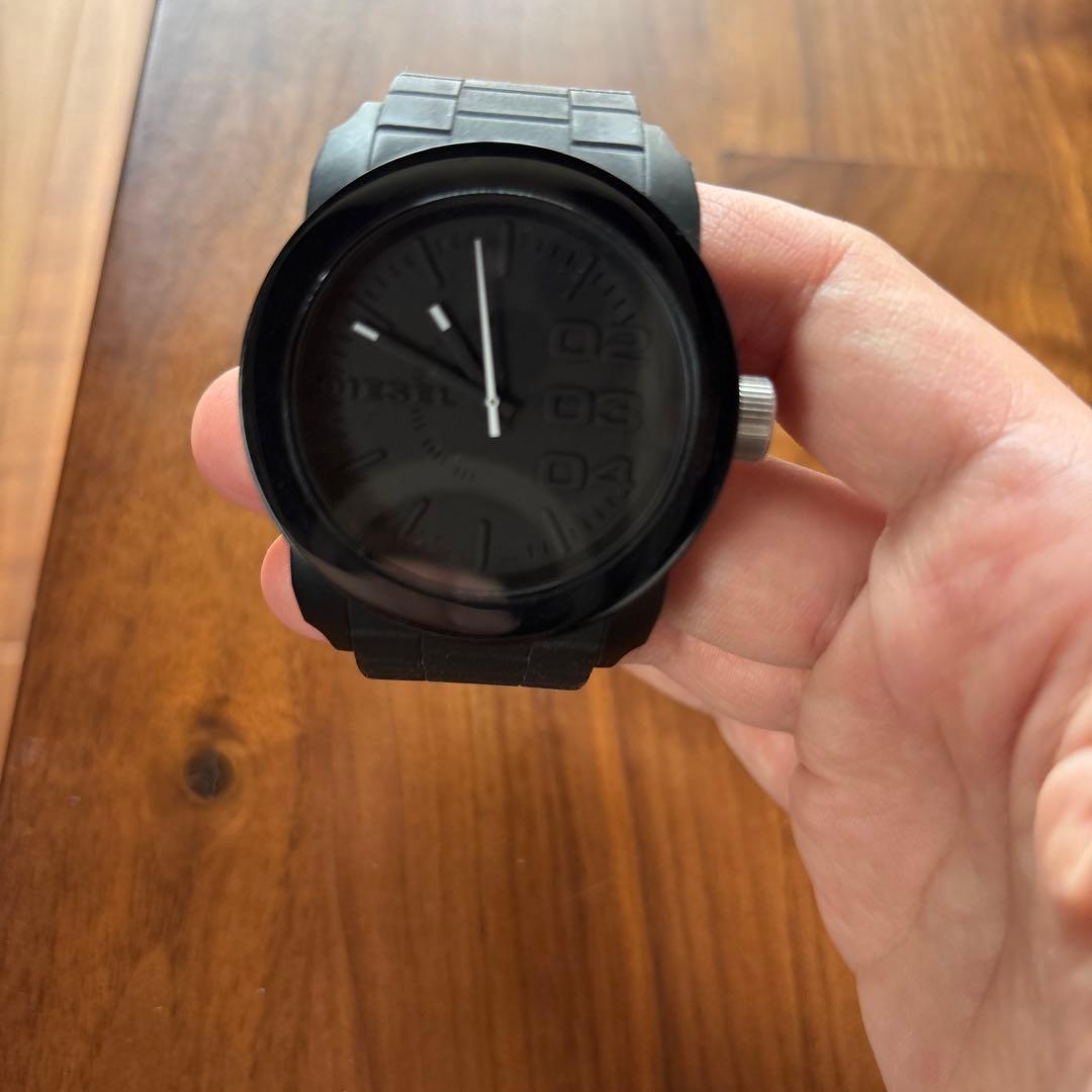 DIESEL ラバーベルト 時計 2点セット ホワイト ブラック