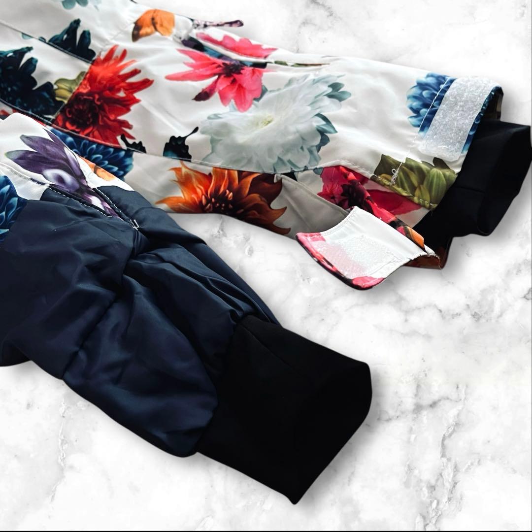 美品✨ロキシー　ROXY 蜷川実花コラボ　スノボジャケット　ホワイト　花柄　総柄