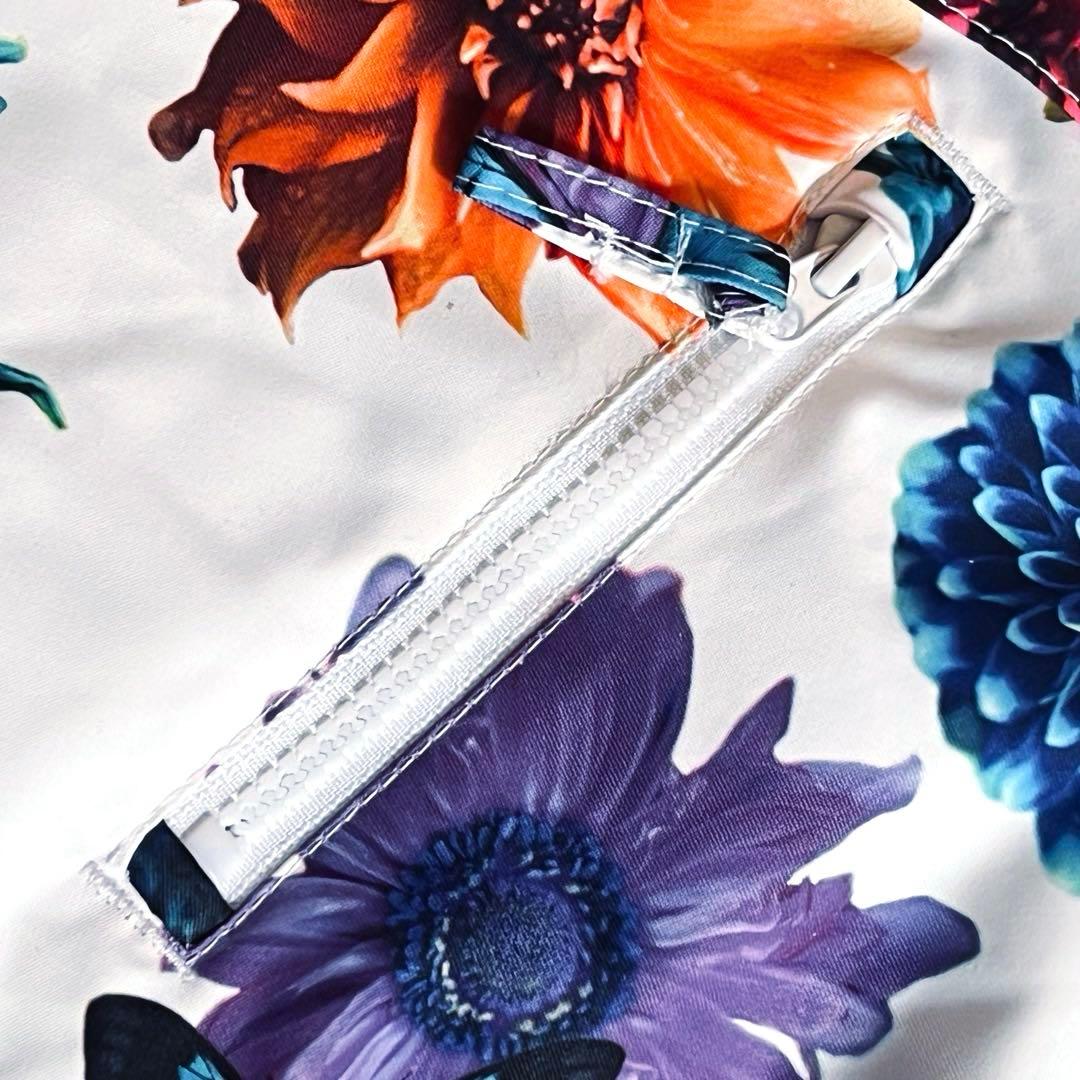 美品✨ロキシー　ROXY 蜷川実花コラボ　スノボジャケット　ホワイト　花柄　総柄