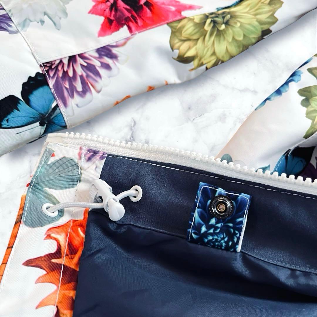 美品✨ロキシー　ROXY 蜷川実花コラボ　スノボジャケット　ホワイト　花柄　総柄
