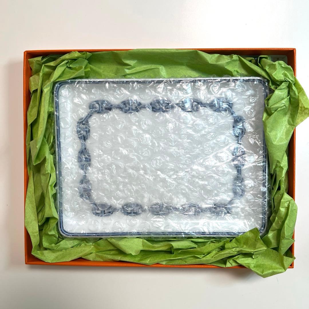 HERMES エルメス シェーヌダンクル スクエア ミニ プレート　箱付