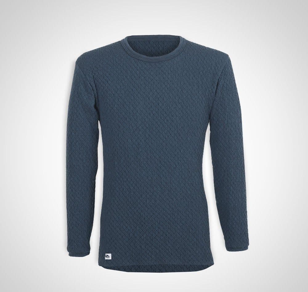 ひだまり　チョモランマ　肌着　紳士用長袖丸首インナー　LL　QMS923　24