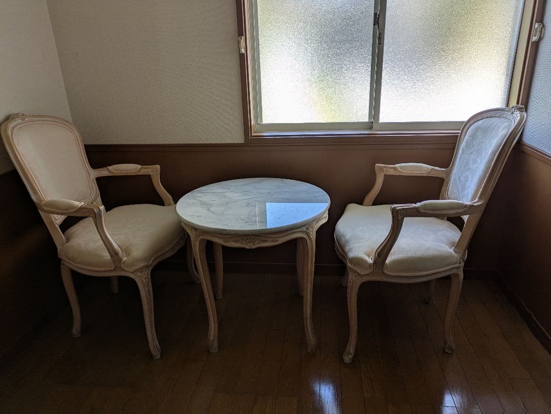 フレンチスタイル　大理石 センターテーブル