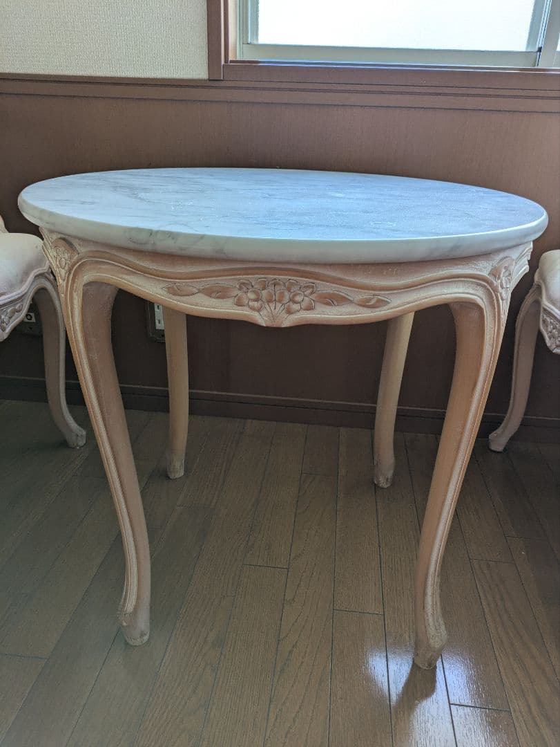 フレンチスタイル　大理石 センターテーブル