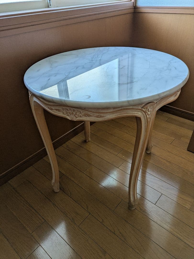 フレンチスタイル　大理石 センターテーブル