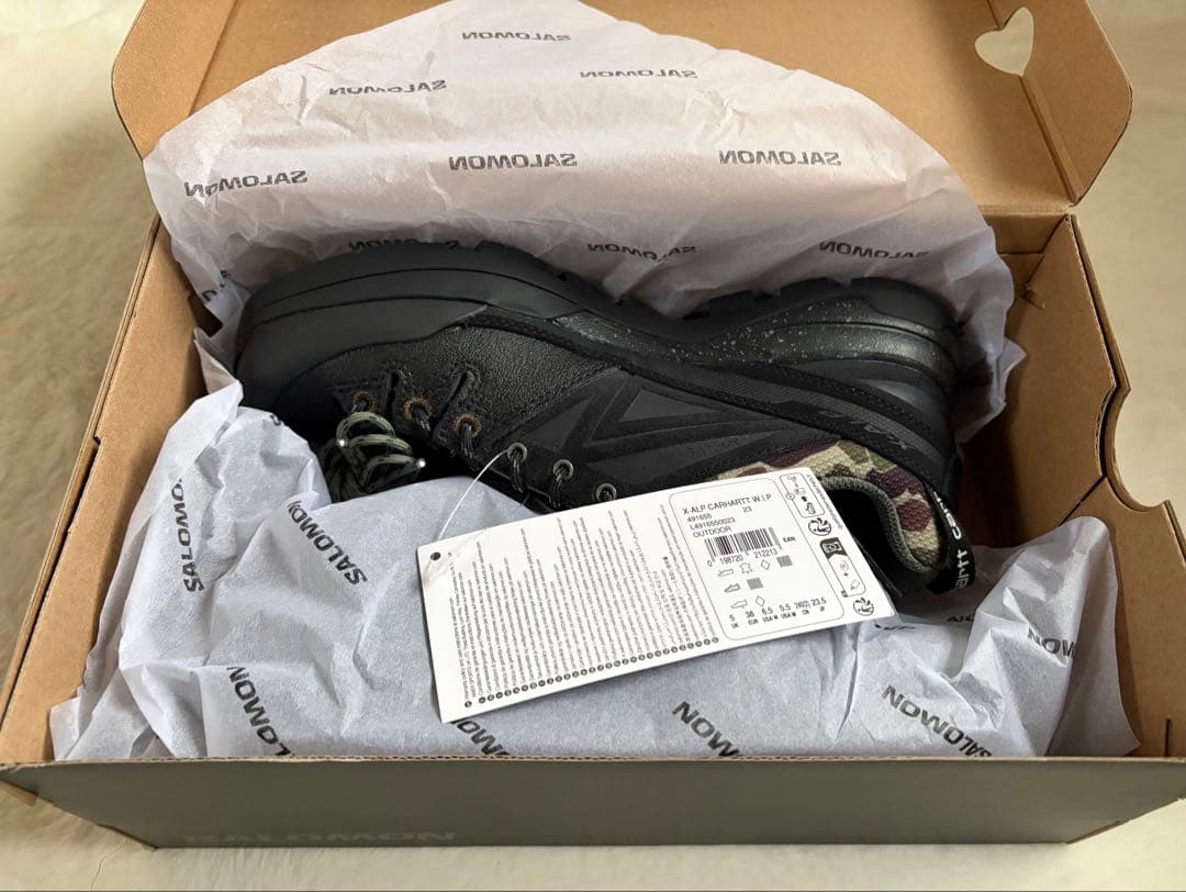 靴 SALOMON x CARHARTT WIP X-ALPBLACK 23.5cm