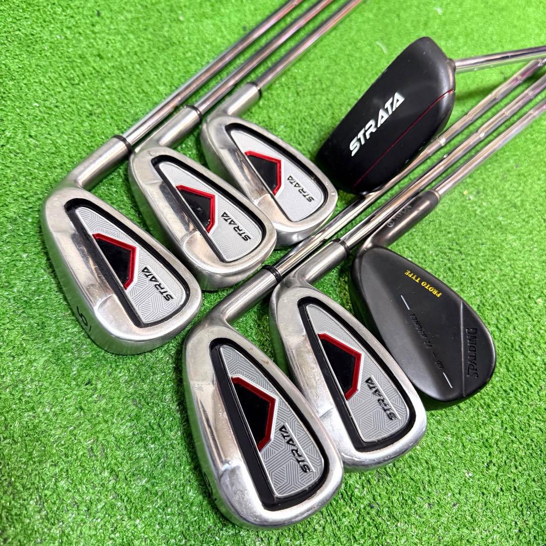 ゴルフセット　豪華　キャロウェイ　STRATA ラウンド仕様　打感良好　すぐ使用