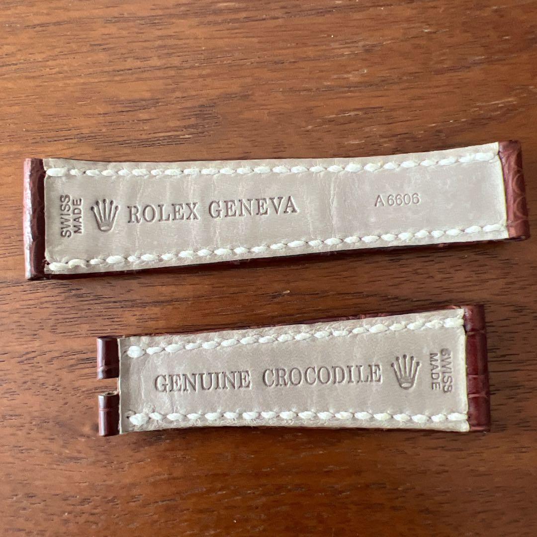 ROLEX ロレックス　純正　革ベルト　ストラップ　クロコ　デイトナ