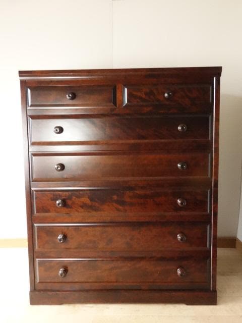 北海道民芸家具　整理タンス　チェスト　再塗装済　ＵＳＥＤ