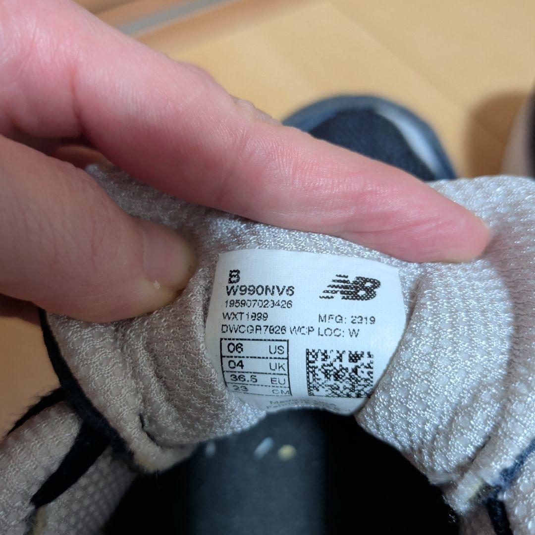 New Balance M990NV6 ネイビー　23センチ　usa