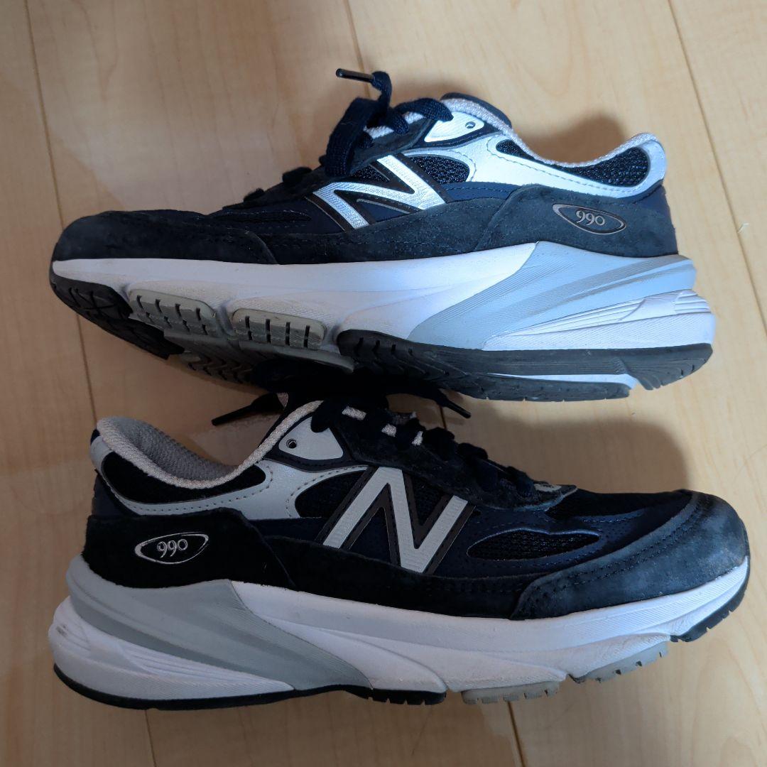 New Balance M990NV6 ネイビー　23センチ　usa