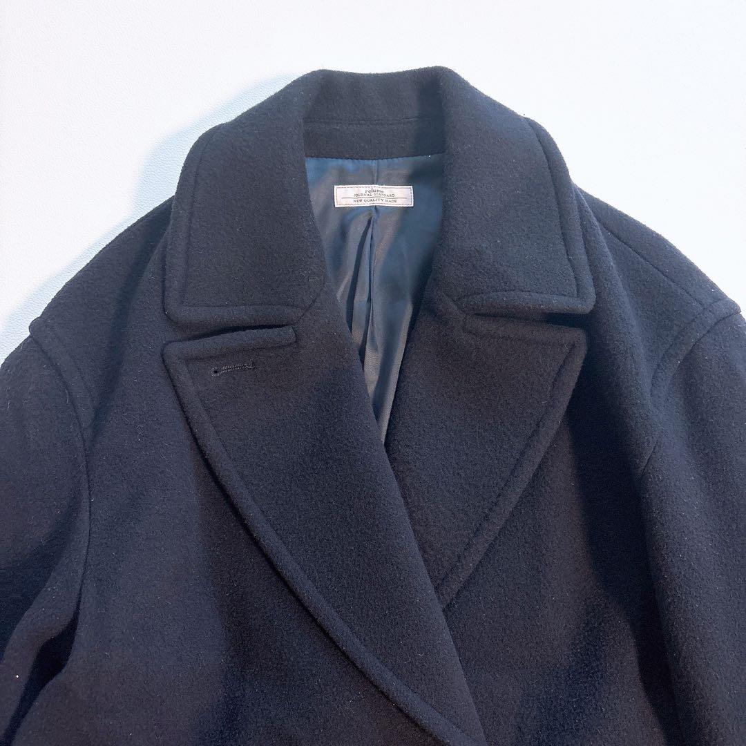 ジャーナルスタンダードレリューム チェスターコート アウター ネイビー 紺 38