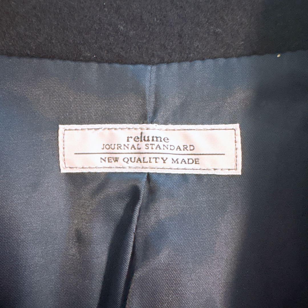 ジャーナルスタンダードレリューム チェスターコート アウター ネイビー 紺 38