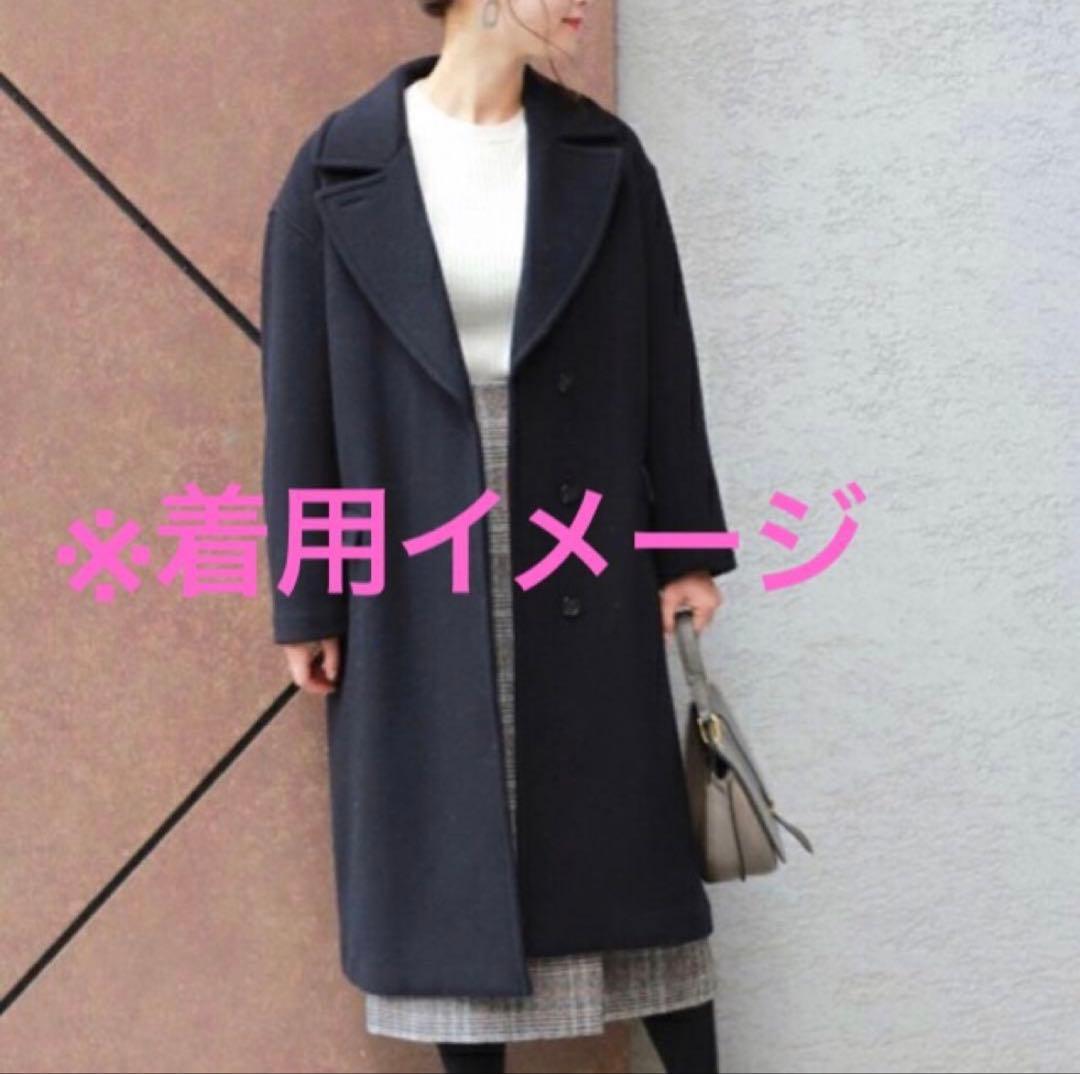 ジャーナルスタンダードレリューム チェスターコート アウター ネイビー 紺 38