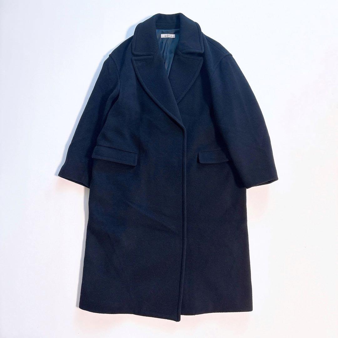 ジャーナルスタンダードレリューム チェスターコート アウター ネイビー 紺 38