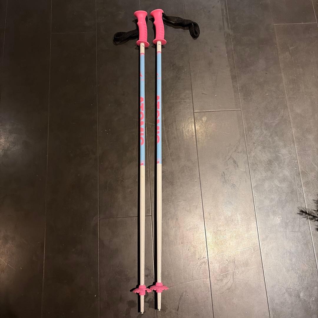 ATOMIC 女の子用スキー板120センチ&ストック90センチ