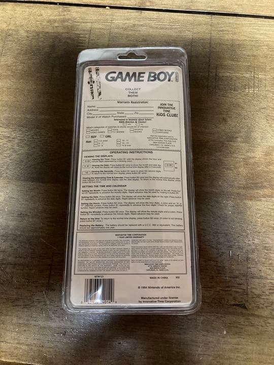 【新品・未開封】ゲームボーイウォッチ 北米版 日本未発売 任天堂 90's