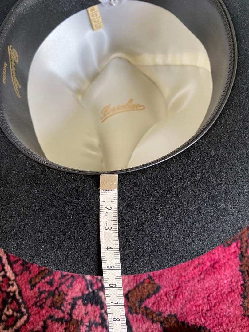 Borsalino ブラックフェルトハット