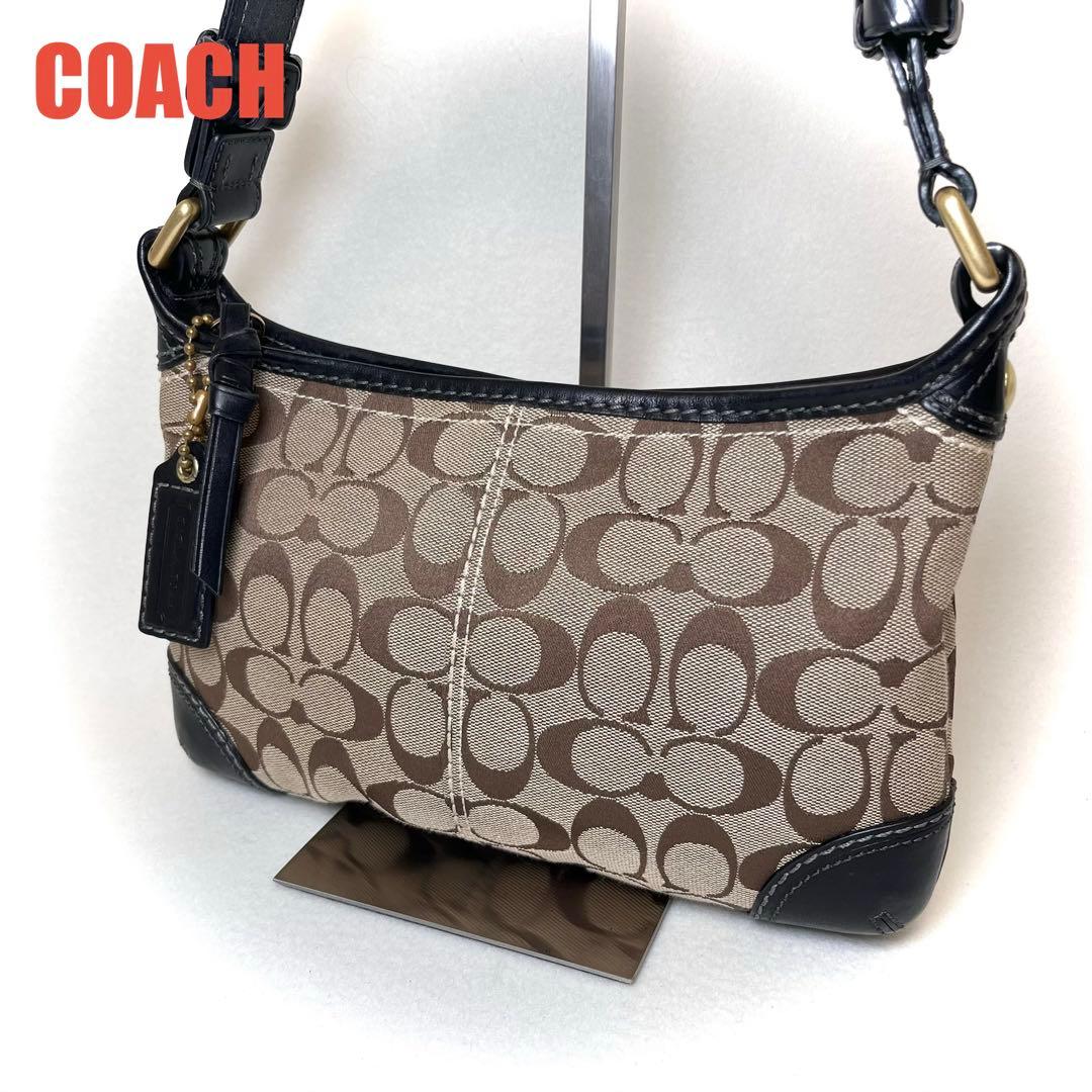 美品 コーチ ワンショルダーバッグ シグネチャー ミニバッグ 11430 y2k