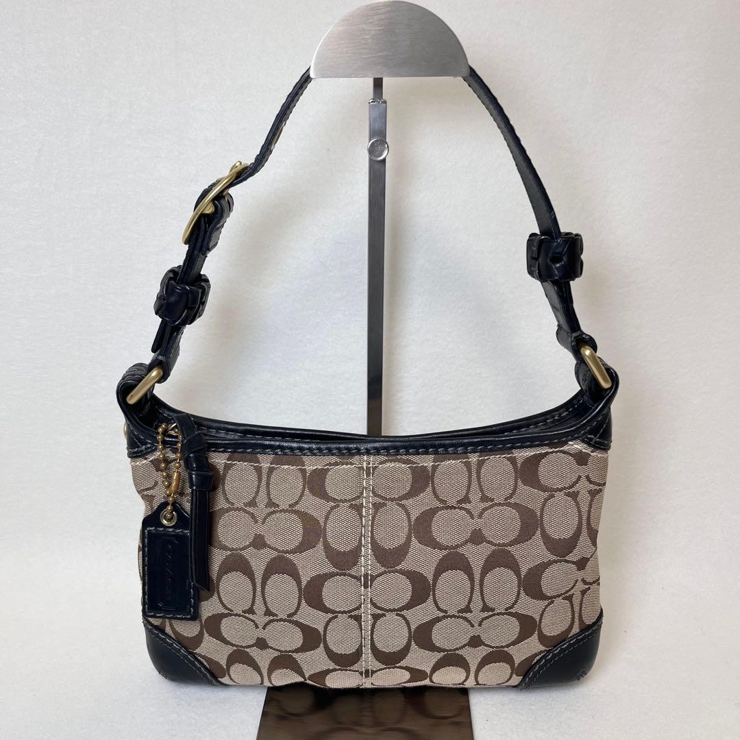 美品 コーチ ワンショルダーバッグ シグネチャー ミニバッグ 11430 y2k