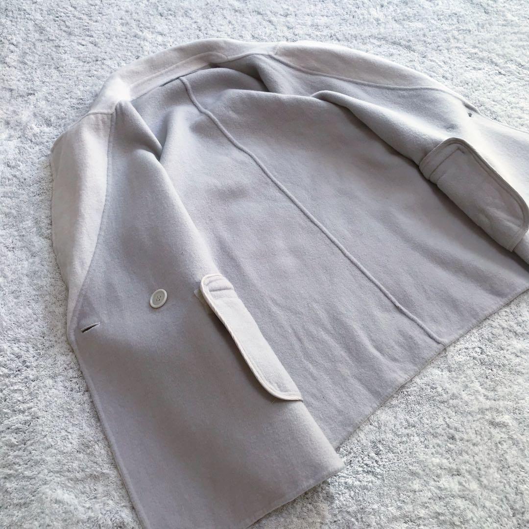 【ダブルフェイス／ブランド•ウール】セオリーリュクス／ダブルブレスト•ジャケット