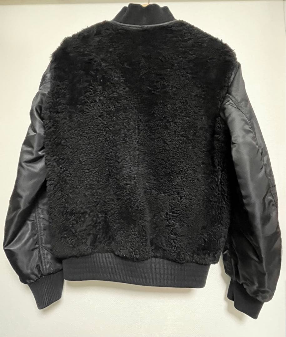 イヴサロモン　YVES SALOMON ARMY メンズジャケット　ブラック44