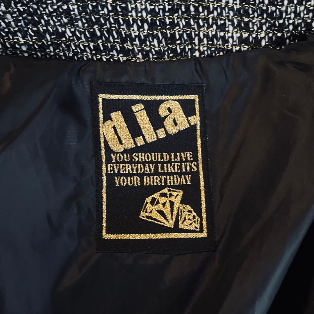 【平成ギャル】【希少】 d.i.a. ギャル系チャーム付きツイードジャケット