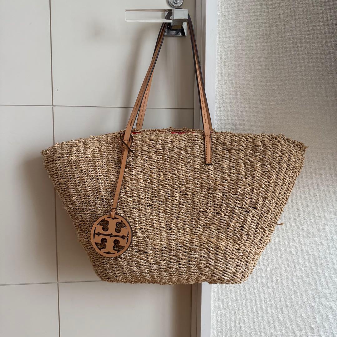 【美品】トリーバーチ かごバッグ ベージュ