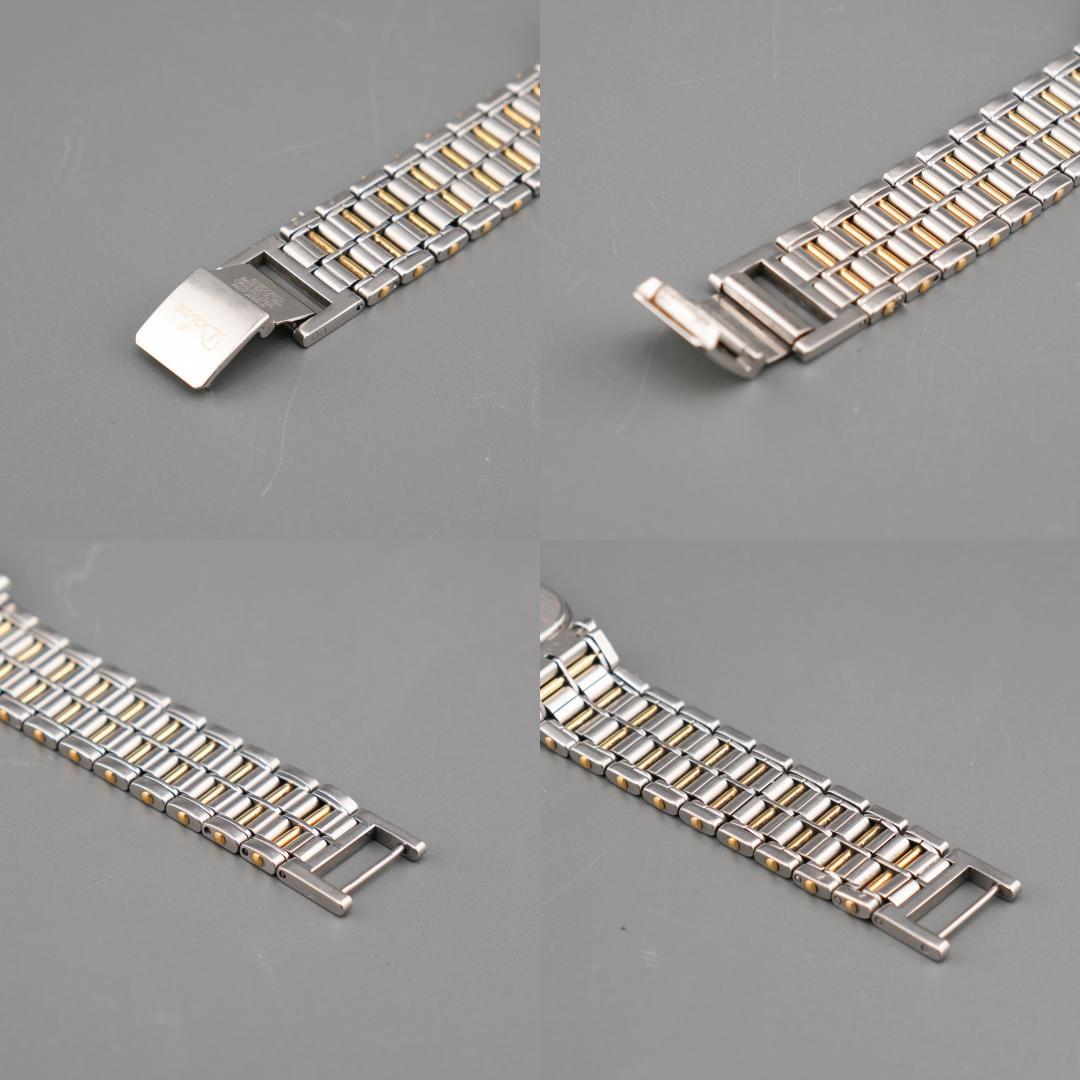 稼働 SEIKO DOLCE スクエア ローマ文字 腕時計 新品電池 クォーツ