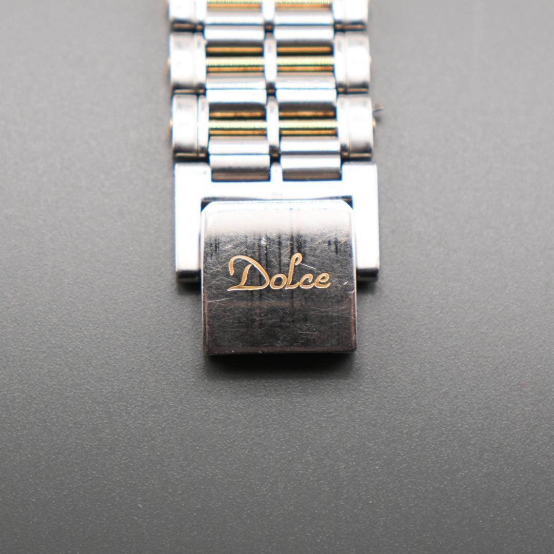 稼働 SEIKO DOLCE スクエア ローマ文字 腕時計 新品電池 クォーツ