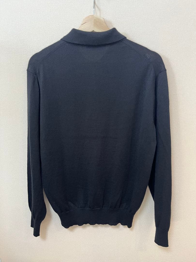 Yves Saint Laurentイヴサンローラン ニットポロシャツ ブラック