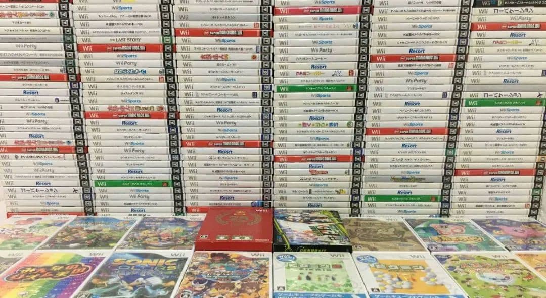wii ソフト　約300本　中古ソフト