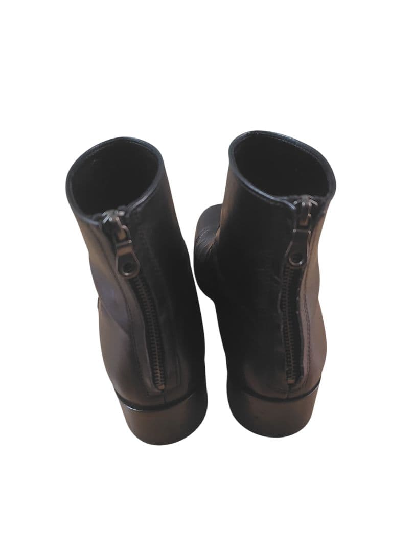 PADRONE パドローネ バックジップレザーヒールブーツ 40