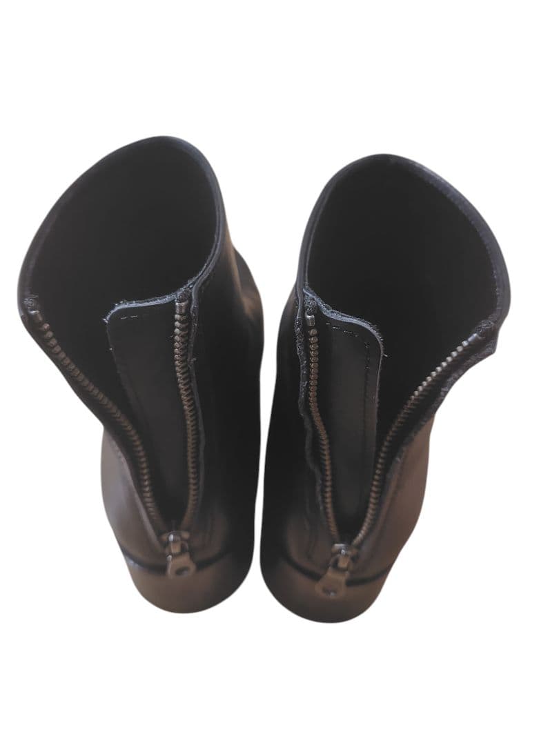 PADRONE パドローネ バックジップレザーヒールブーツ 40