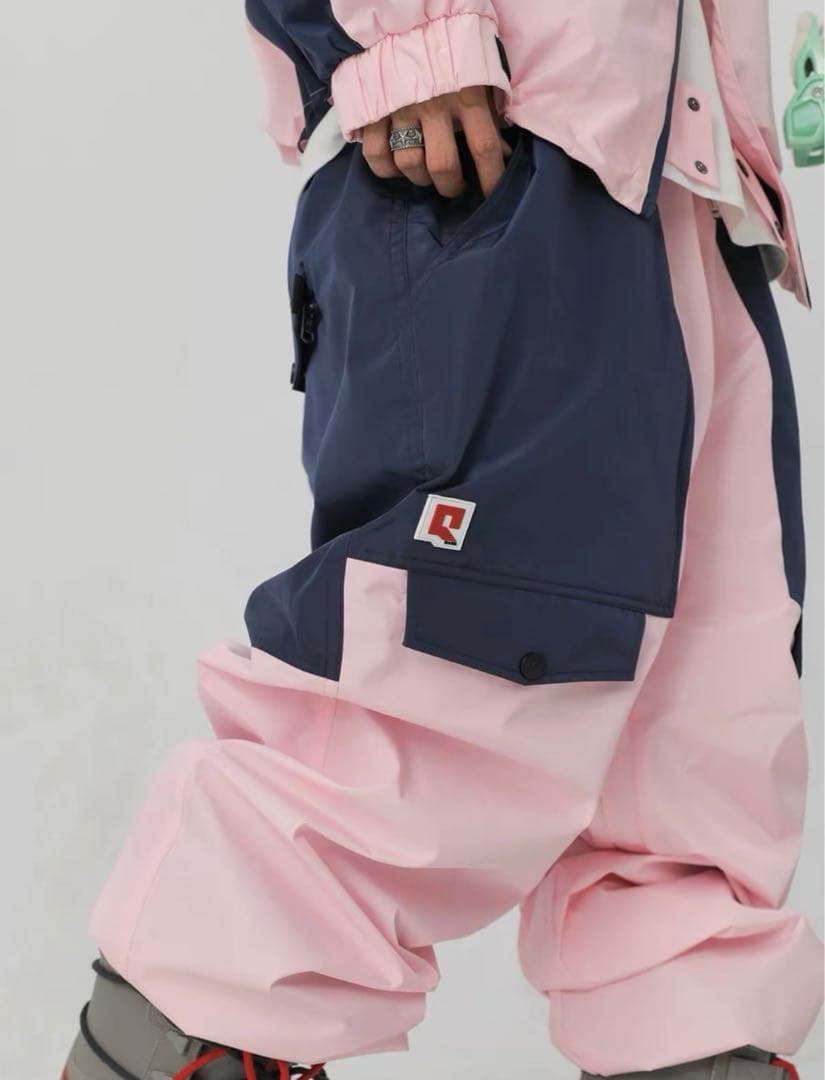 新品未使用【高機能韓国スノボウェア】上下セットピンクスキースノーボード