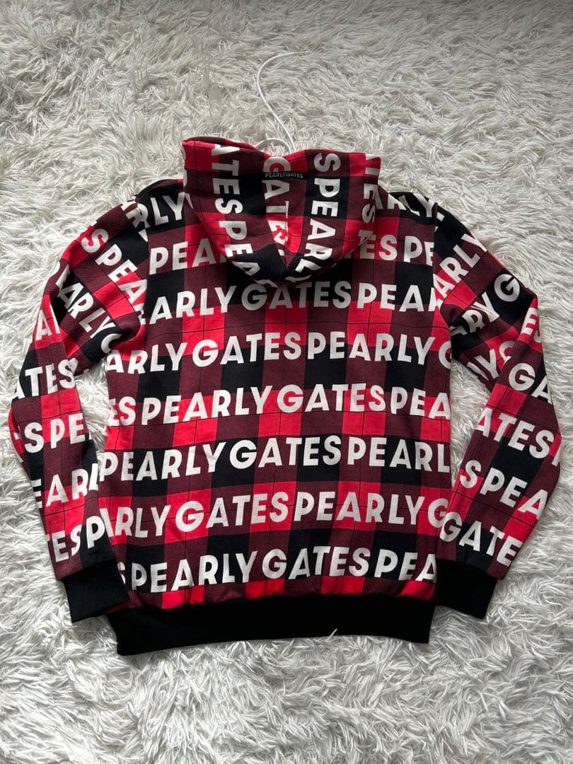 PEARLY GATES ロゴプリントスウェットパーカー パンツ セットアップ