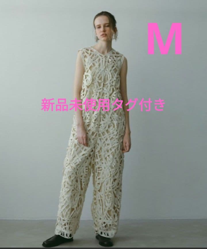 新品未使用 エトレトウキョウ ブレードパターンノースリーブオールインワン M