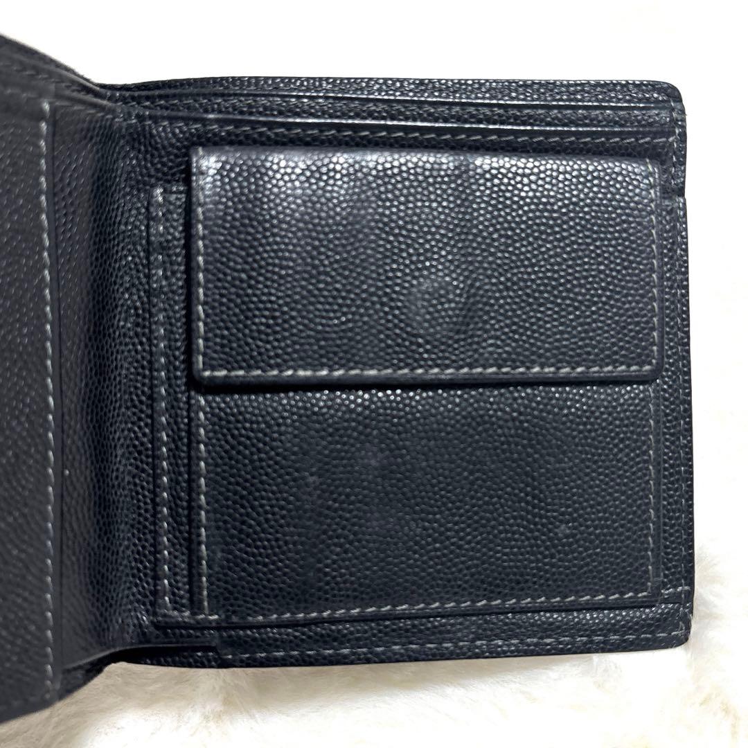 Cartier カルティエ　サントス 二つ折り財布　ロゴプレート