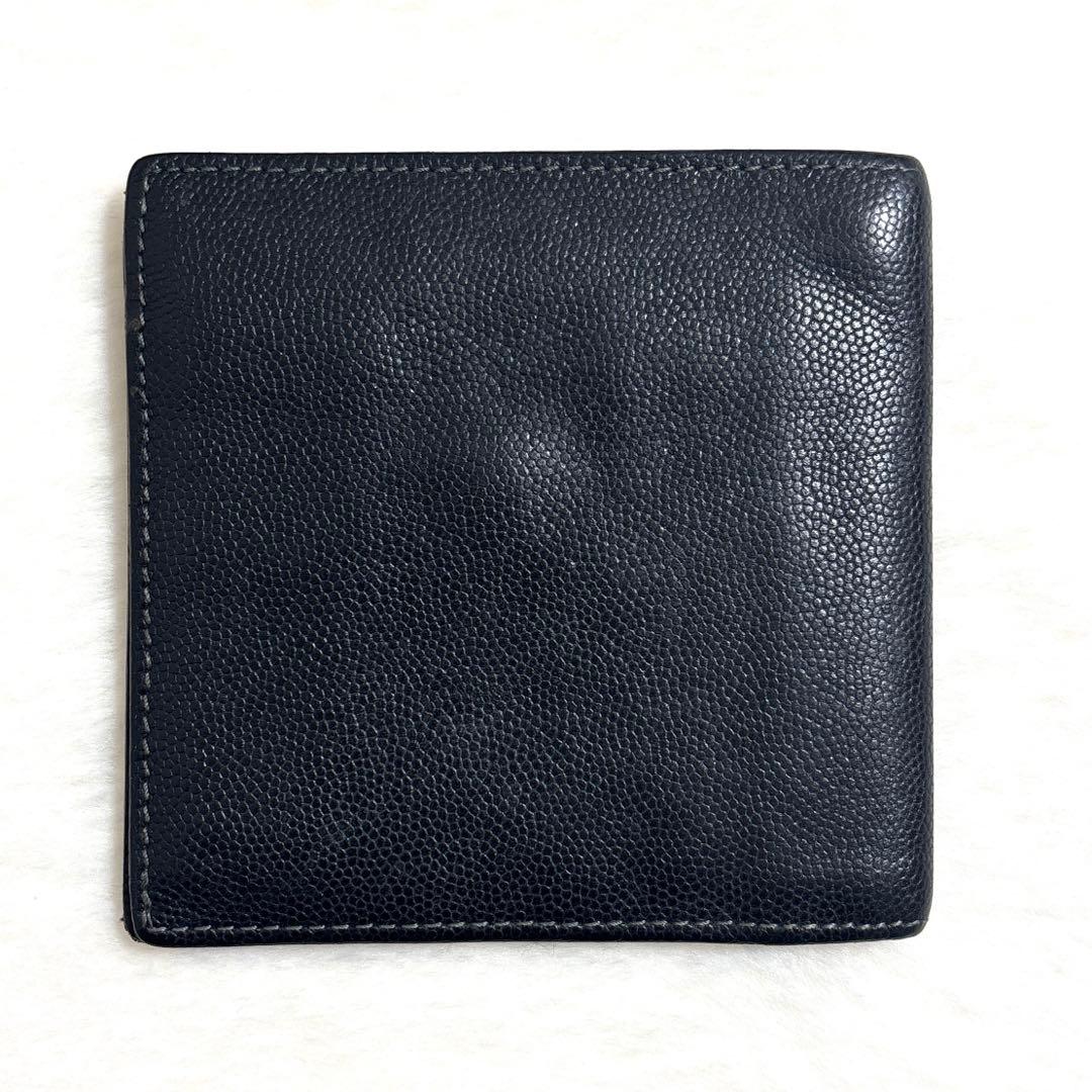 Cartier カルティエ　サントス 二つ折り財布　ロゴプレート